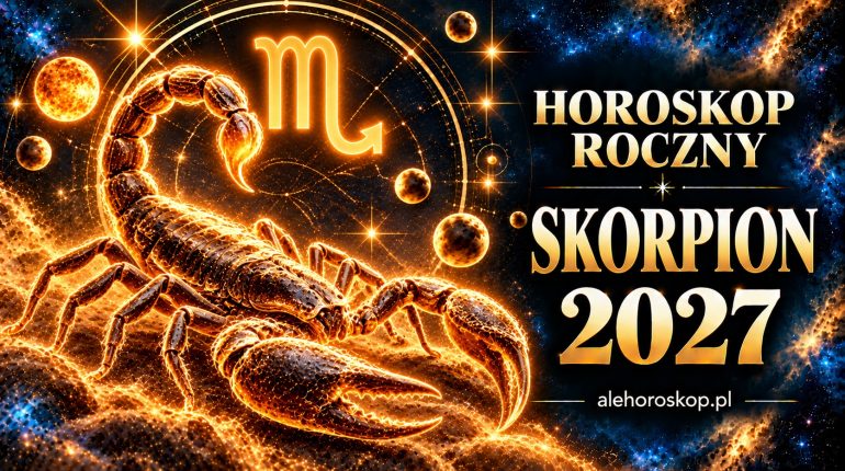 Horoskop roczny Skorpion 2027 – skorpion i symbol znaku zodiaku